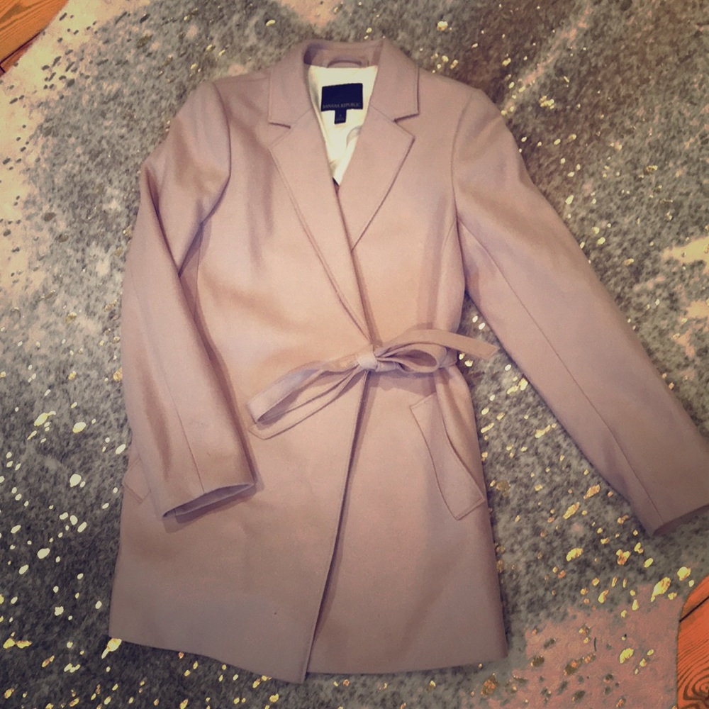 Banana Republic - size S- wool pale pink jacket